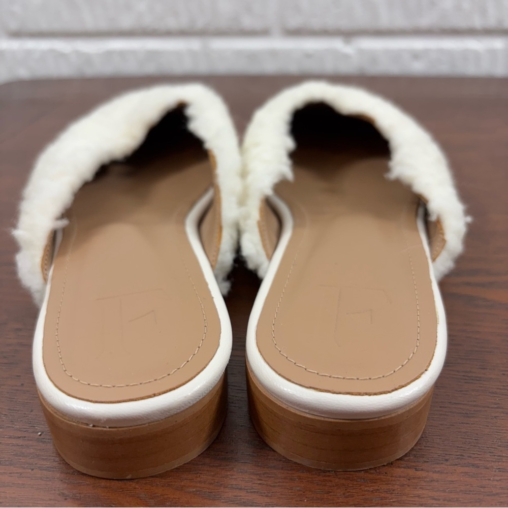 Flattered Malva Teddy Slip On Mules Cream Flats Women’s EU 38 - Picture 7 of 10
